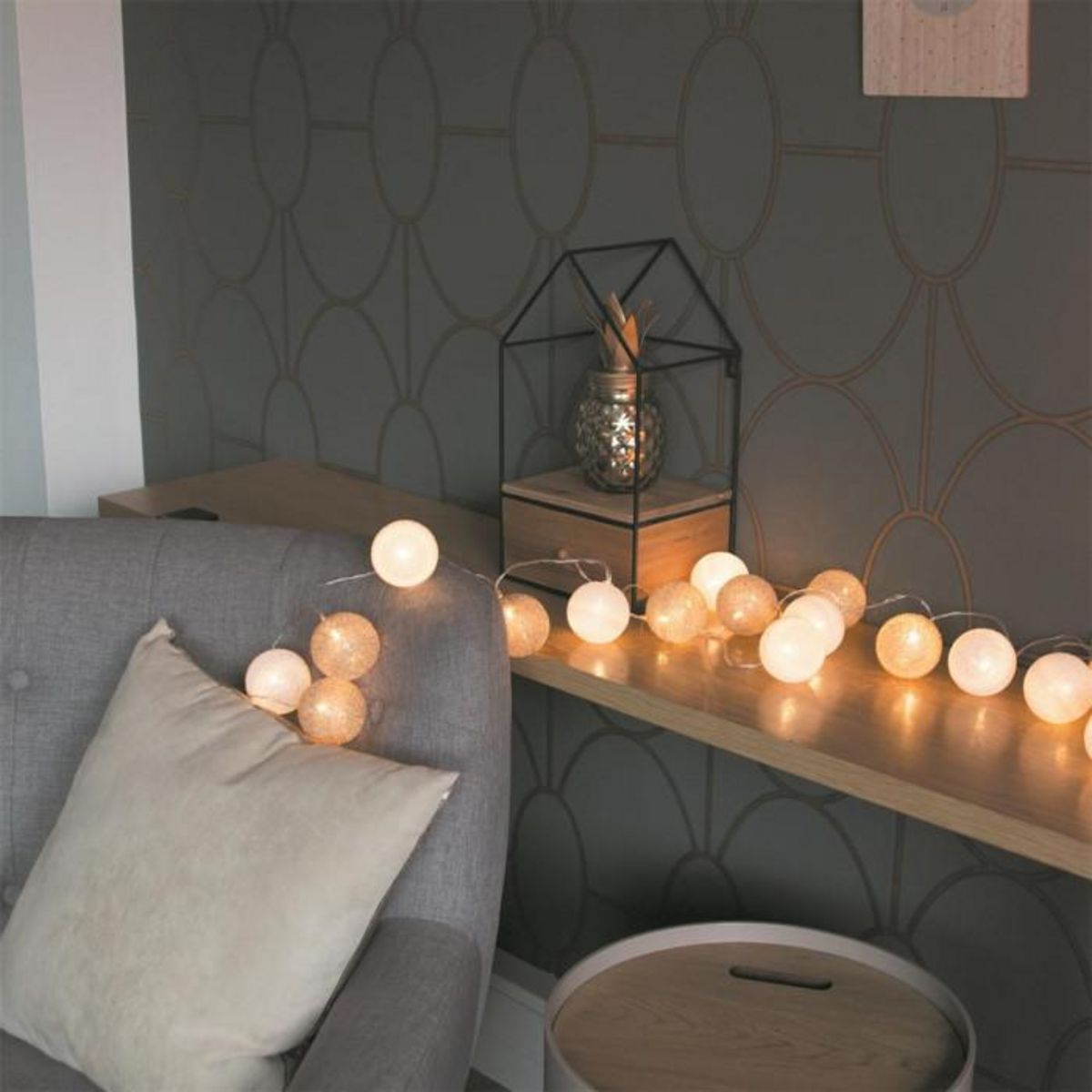 Paris Prix Guirlande Lumineuse Led  Eucla  345cm Blanc