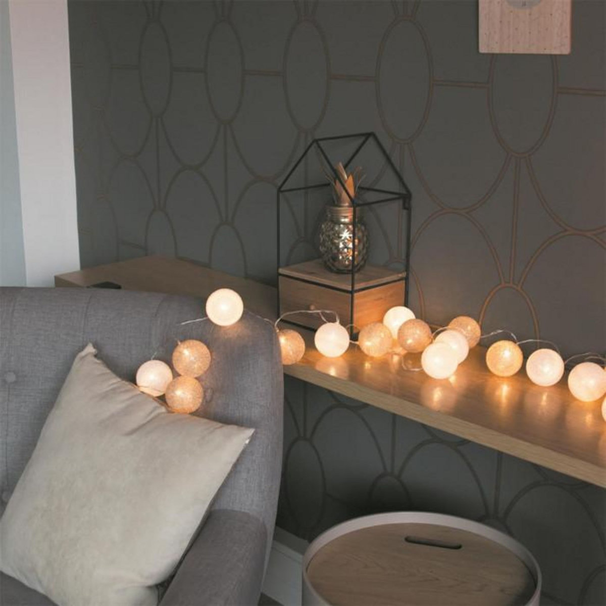 Paris Prix Guirlande Lumineuse Led  Eucla  345cm Blanc