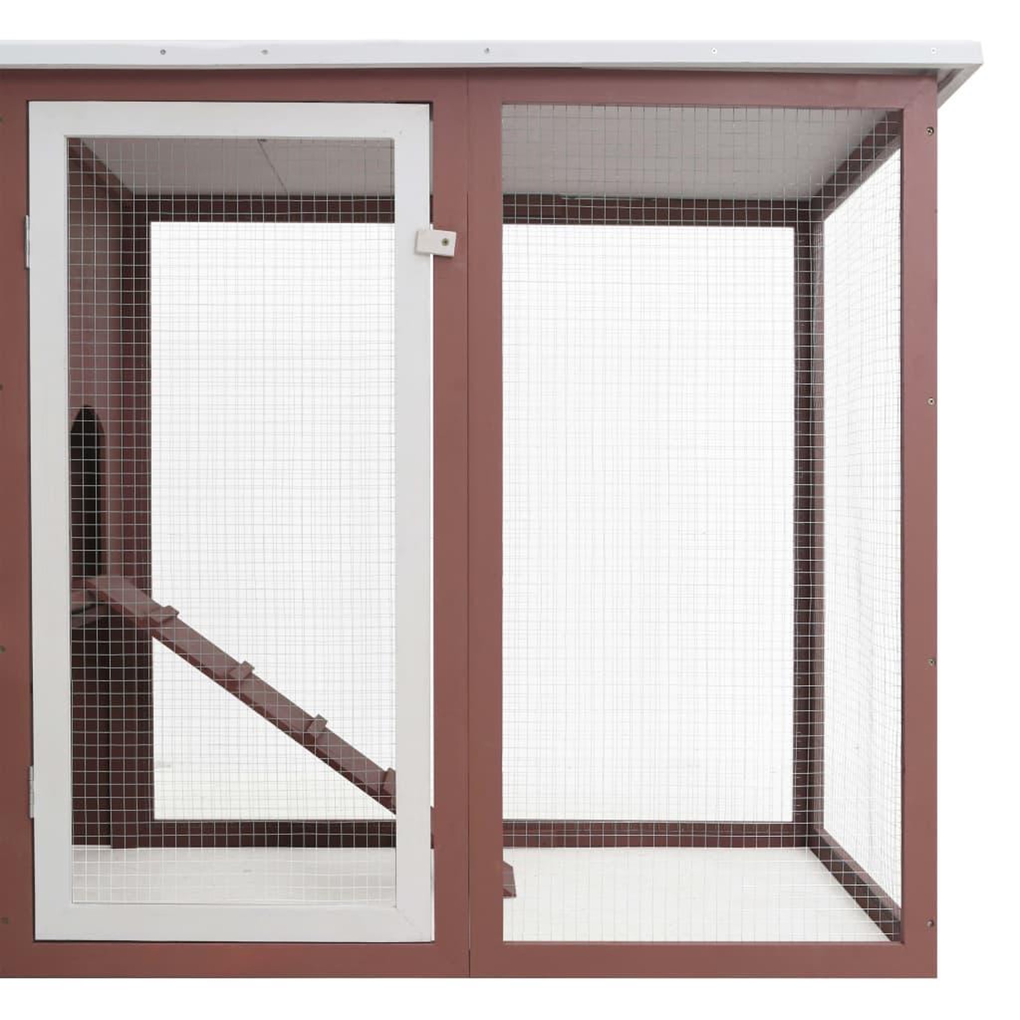 Voir la diapositive 5 : VIDAXL Poulailler d'exterieur avec 1 nichoir Marron Bois