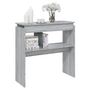 Voir la diapositive 5 : VIDAXL Table console Sonoma gris 80x30x80 cm Bois d'ingenierie