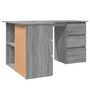 Voir la diapositive 5 : VIDAXL Bureau d'angle Sonoma gris 145x100x76 cm Bois d'ingenierie