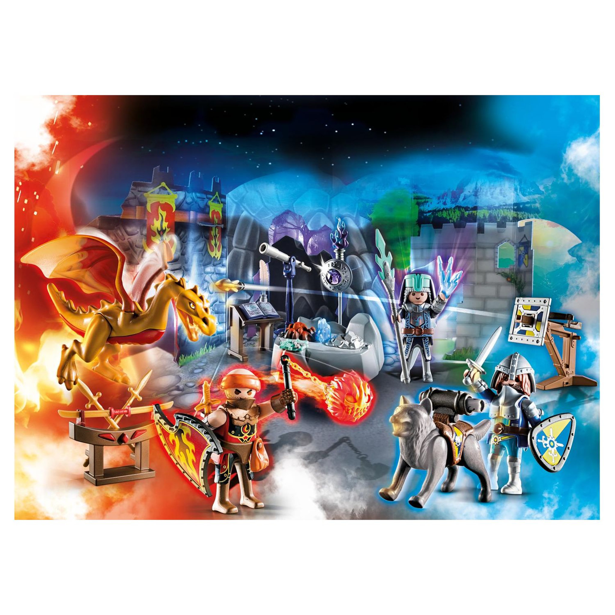 Voir la diapositive 2 : PLAYMOBIL 70187 - Novelmore - Calendrier de l'Avent Duel de chevalier
