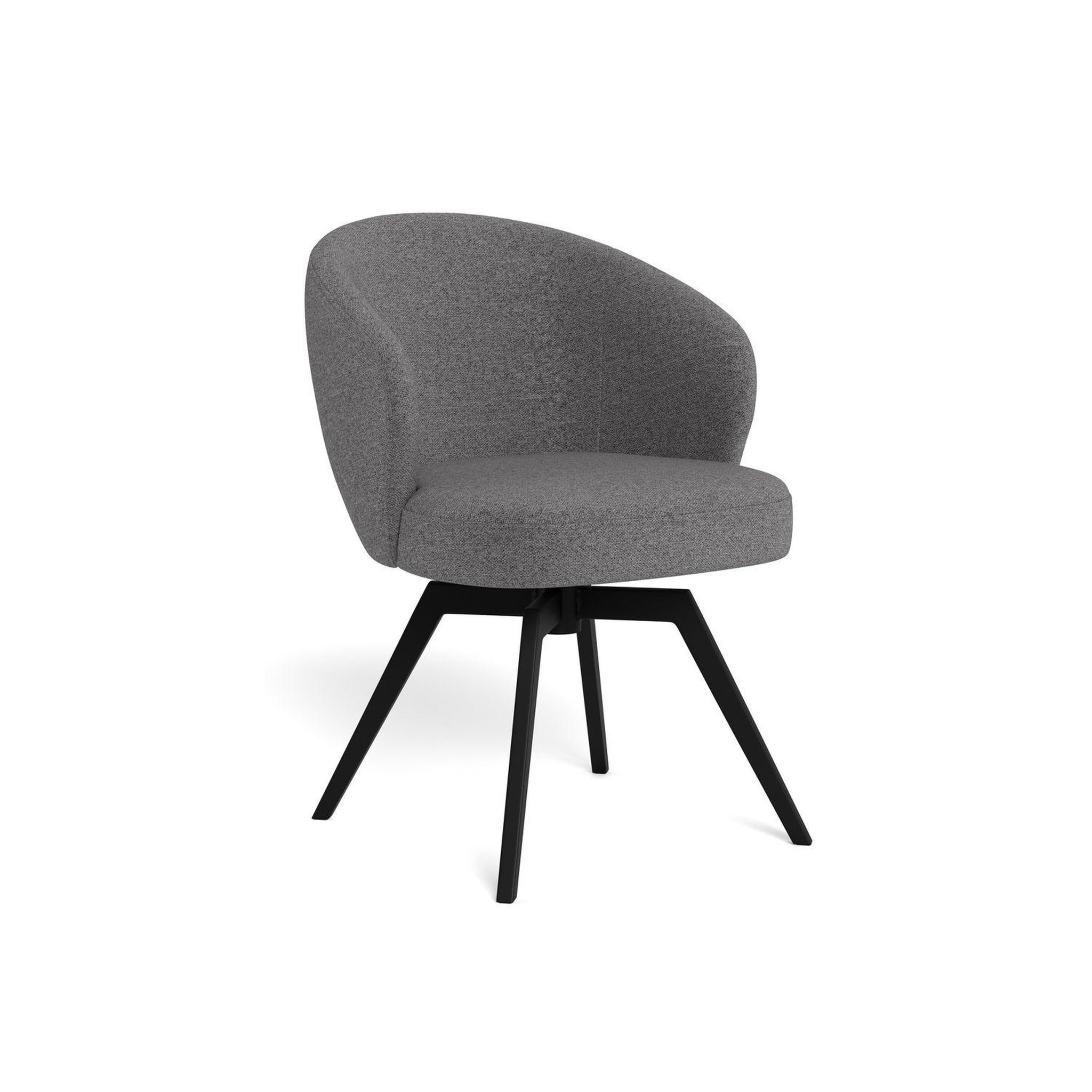 TOILINUX Chaise avec base pivotante à 360 degrés margaux - gris