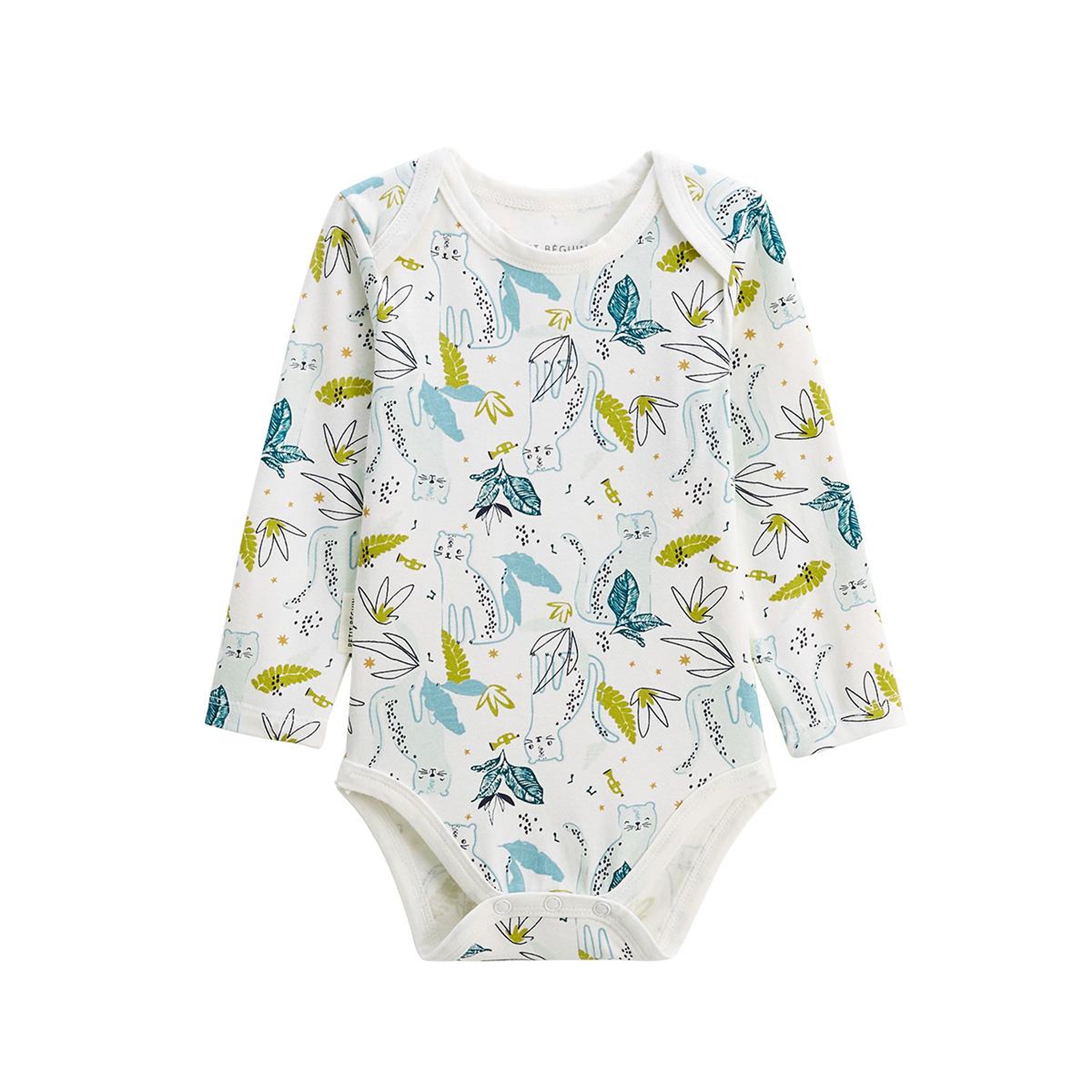 Voir la diapositive 2 : Petit Béguin Lot de 2 bodies bébé manches longues oscar