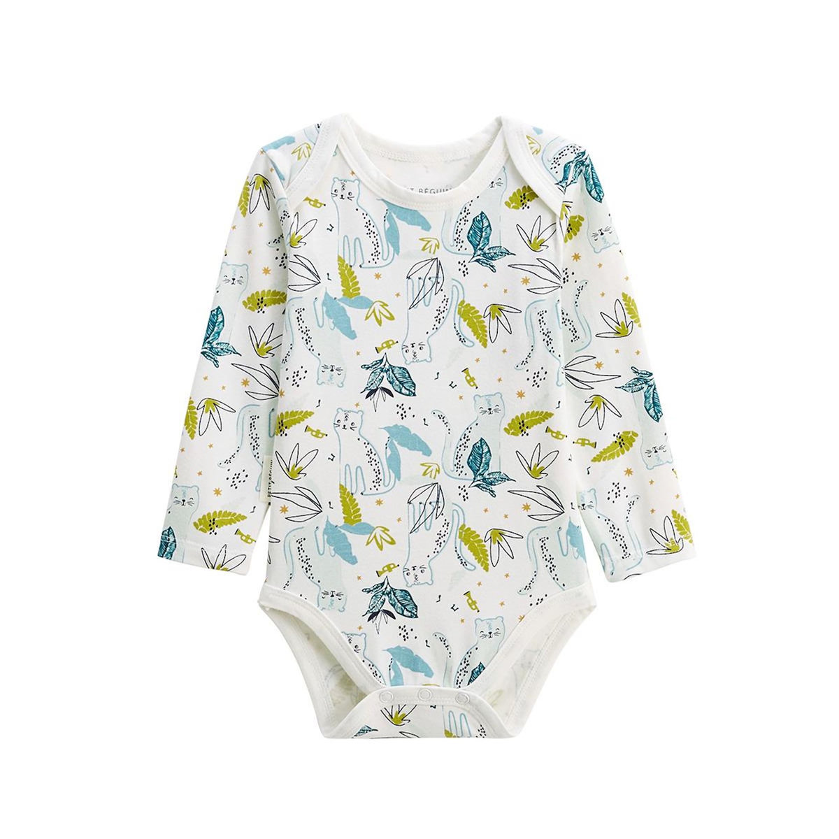 Petit Béguin Lot de 2 bodies bébé manches longues Oscar