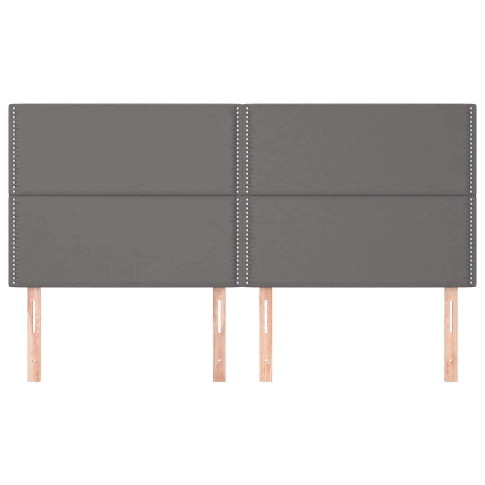 Voir la diapositive 3 : VIDAXL Tetes de lit 4 pcs Gris 100x5x78/88 cm Similicuir