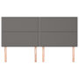 Voir la diapositive 3 : VIDAXL Tetes de lit 4 pcs Gris 100x5x78/88 cm Similicuir