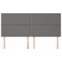 Voir la diapositive 3 : VIDAXL Tetes de lit 4 pcs Gris 100x5x78/88 cm Similicuir