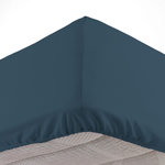 Paris Prix Drap Housse  Jersy  140x190cm Bleu Nuit
