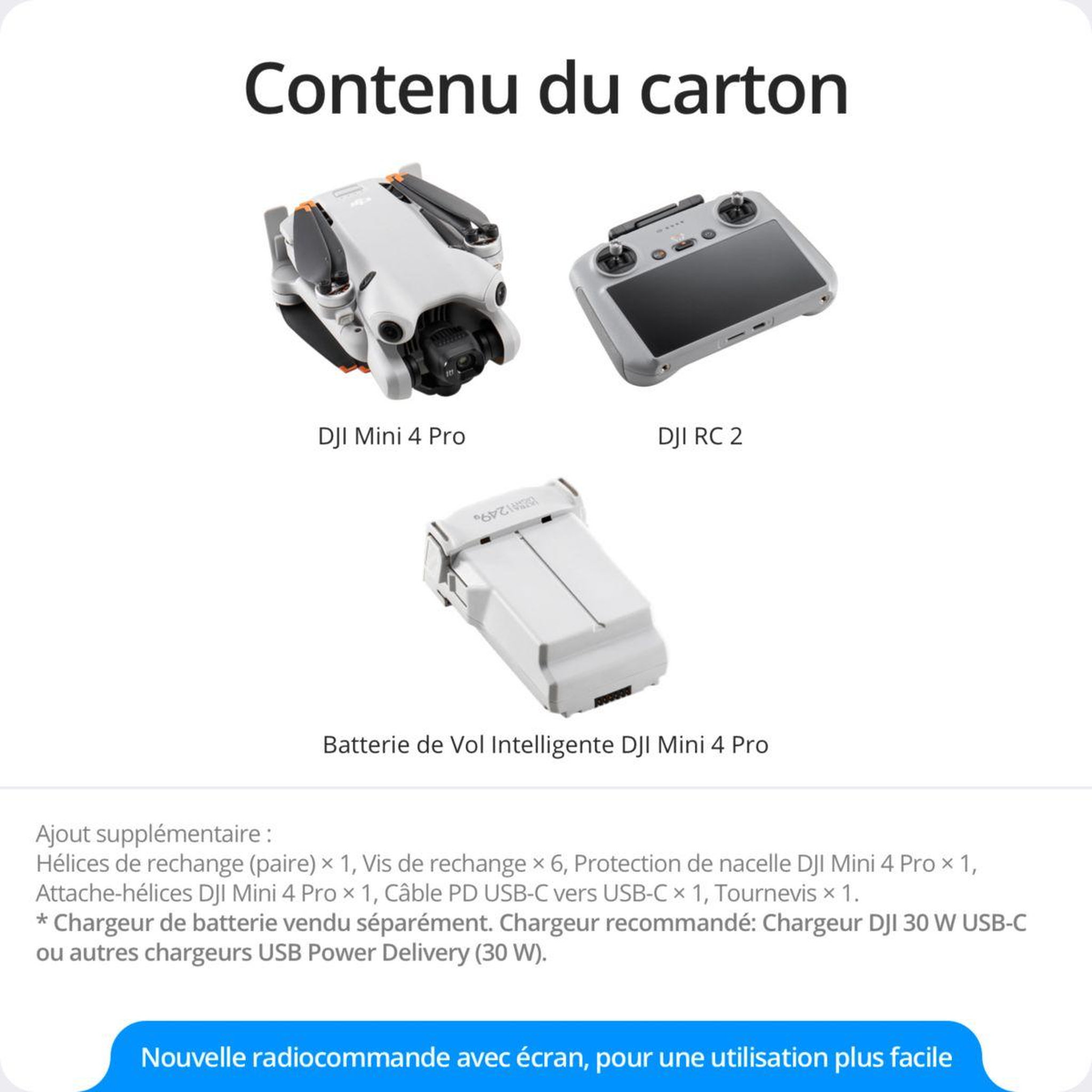 Voir la diapositive 4 : DJI Drone Mini 4 Pro (RC 2)