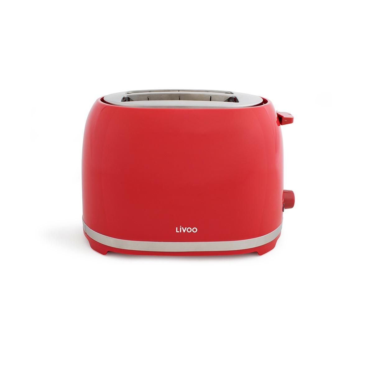 LIVOO Set bouilloire et grille-pains rouge - DOD160RC