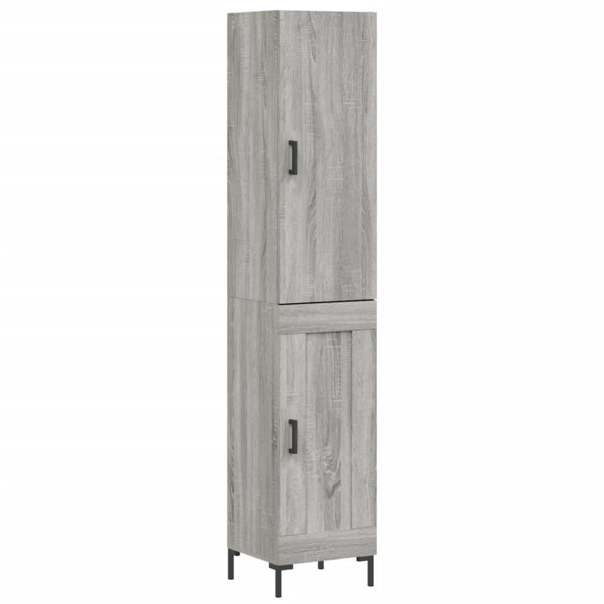 VIDAXL Buffet haut Sonoma gris 34,5x34x180 cm Bois d'ingenierie