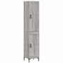 Voir la diapositive 2 : VIDAXL Buffet haut Sonoma gris 34,5x34x180 cm Bois d'ingenierie