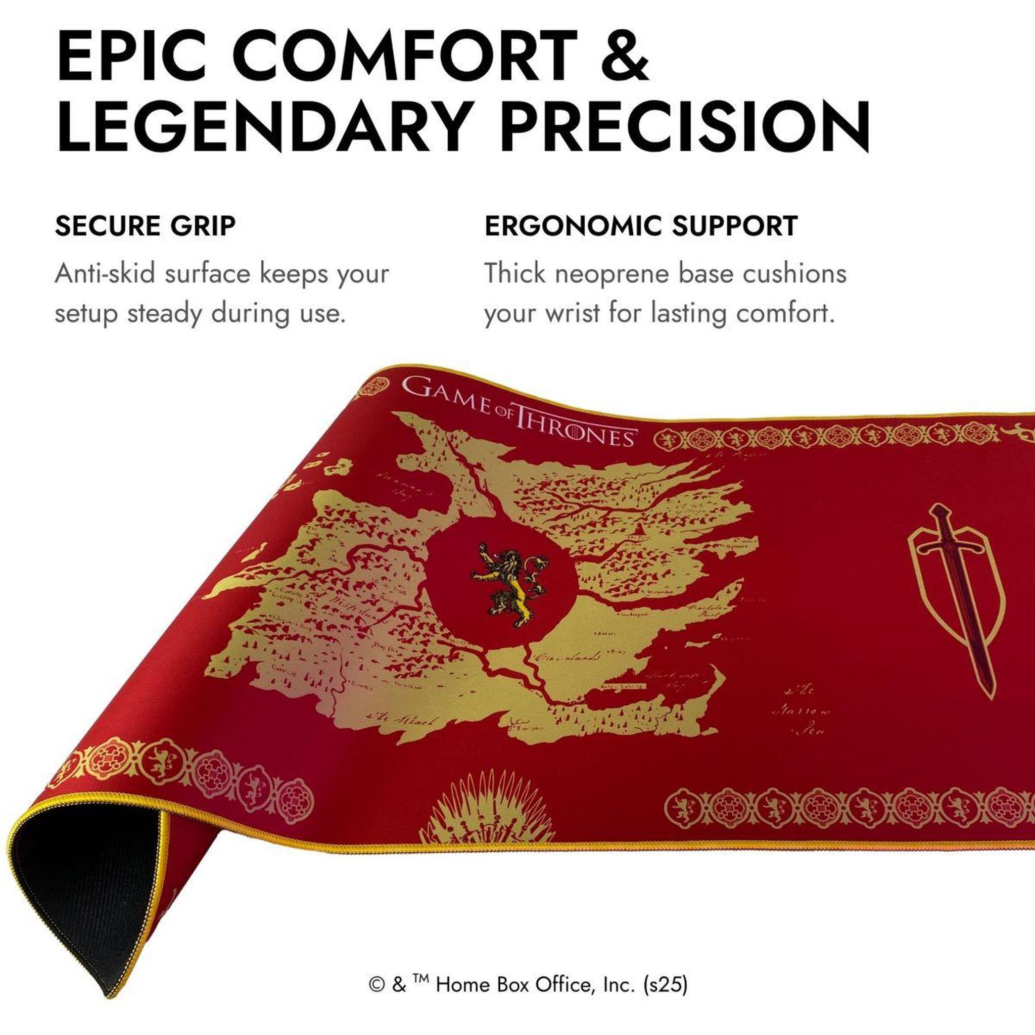 Voir la diapositive 5 : LEXIP Tapis de souris game of thrones lannister xxl