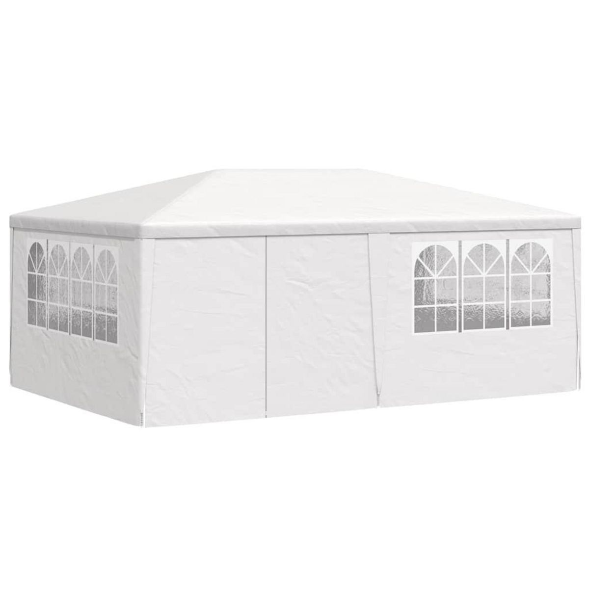 VIDAXL Tente de reception et parois laterales 4x6 m Blanc 90 g/m^2