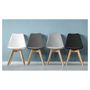 Voir la diapositive 3 : Lot de 4 chaises mix couleurs style scandinave pieds bois massif ODDA