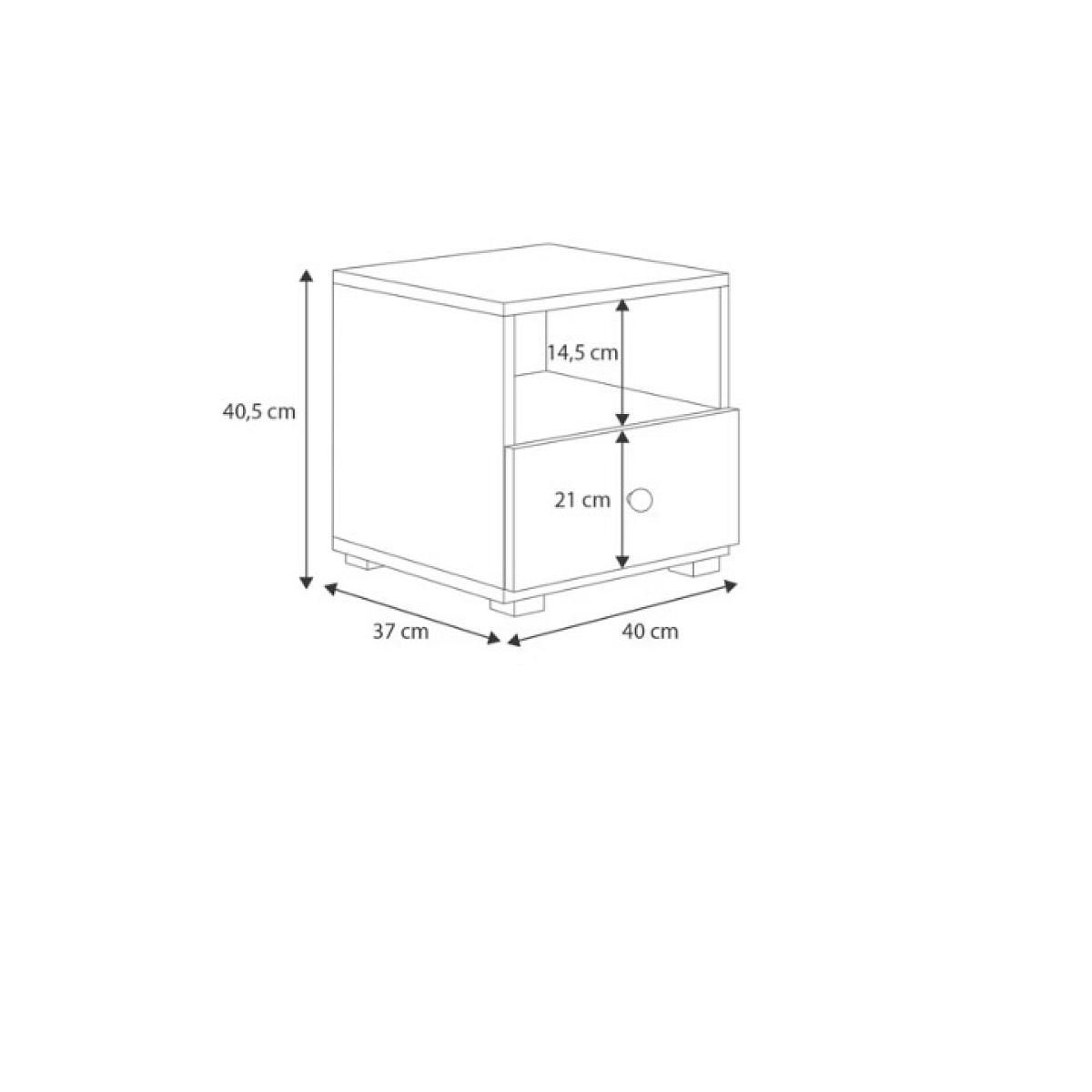 KOBI Table de chevet poignée balle foot