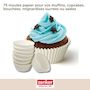 Voir la diapositive 2 : ZENKER Set pâtisserie avec 75 moules à muffins en papier, 2 bols à mixer, verre mesureur et spatule Zenker