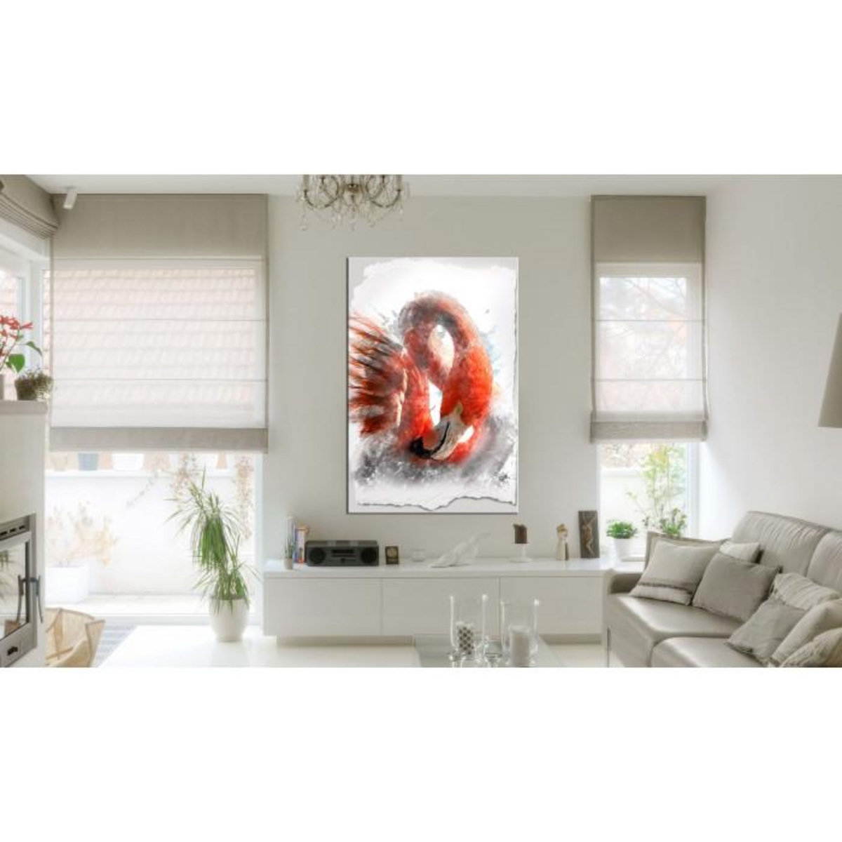 Paris Prix Tableau Imprimé  Red Flamingo