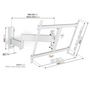 Voir la diapositive 2 : Vogel's Support mural inclinable/orientable pour écrans 40  à 77  - TVM3645WHT