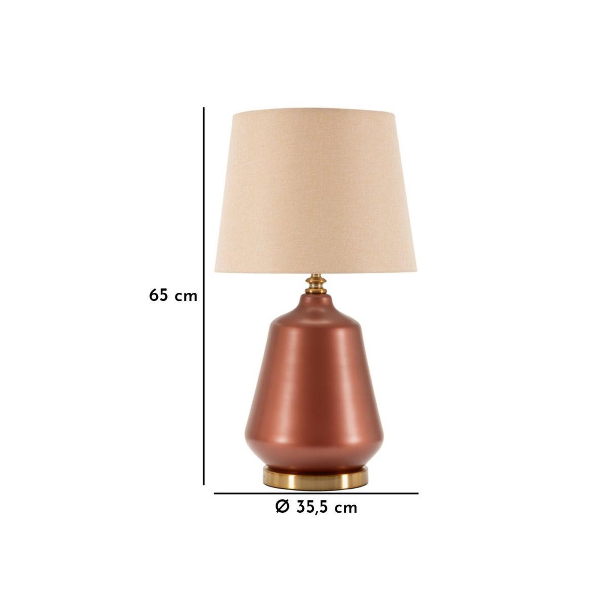 Voir la diapositive 5 : Paris Prix Lampe design  rosenthal  65cm marron