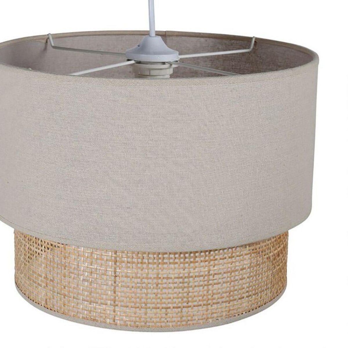 OSTARIA Suspension gigogne rotin beige D35