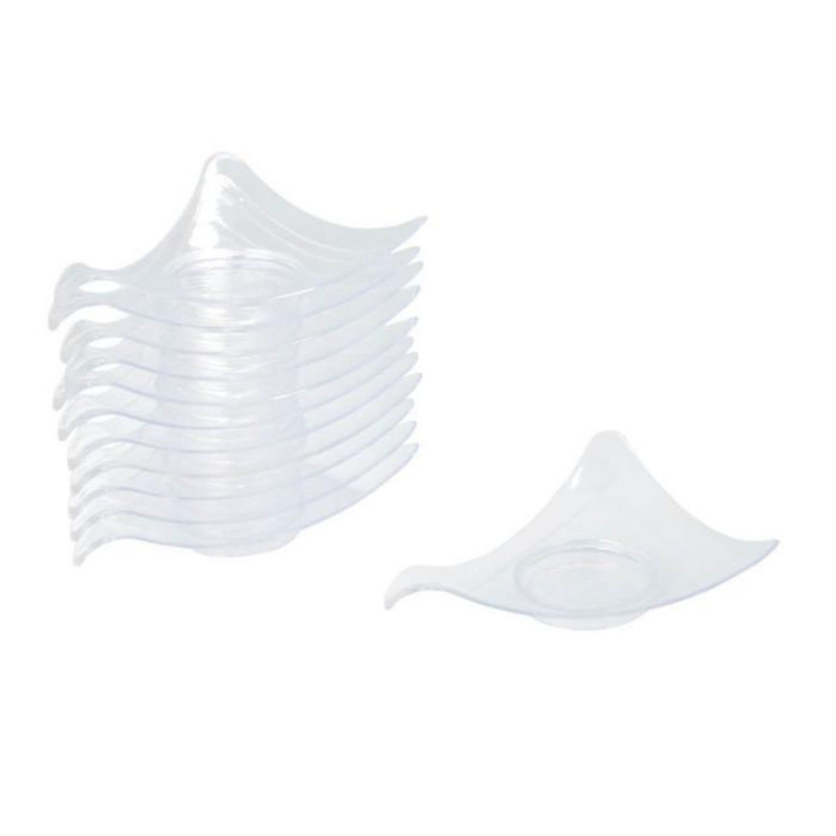 Paris Prix Lot de 12 Verrines en Plastique Réutilisable  Mini Star  9ml Transparent