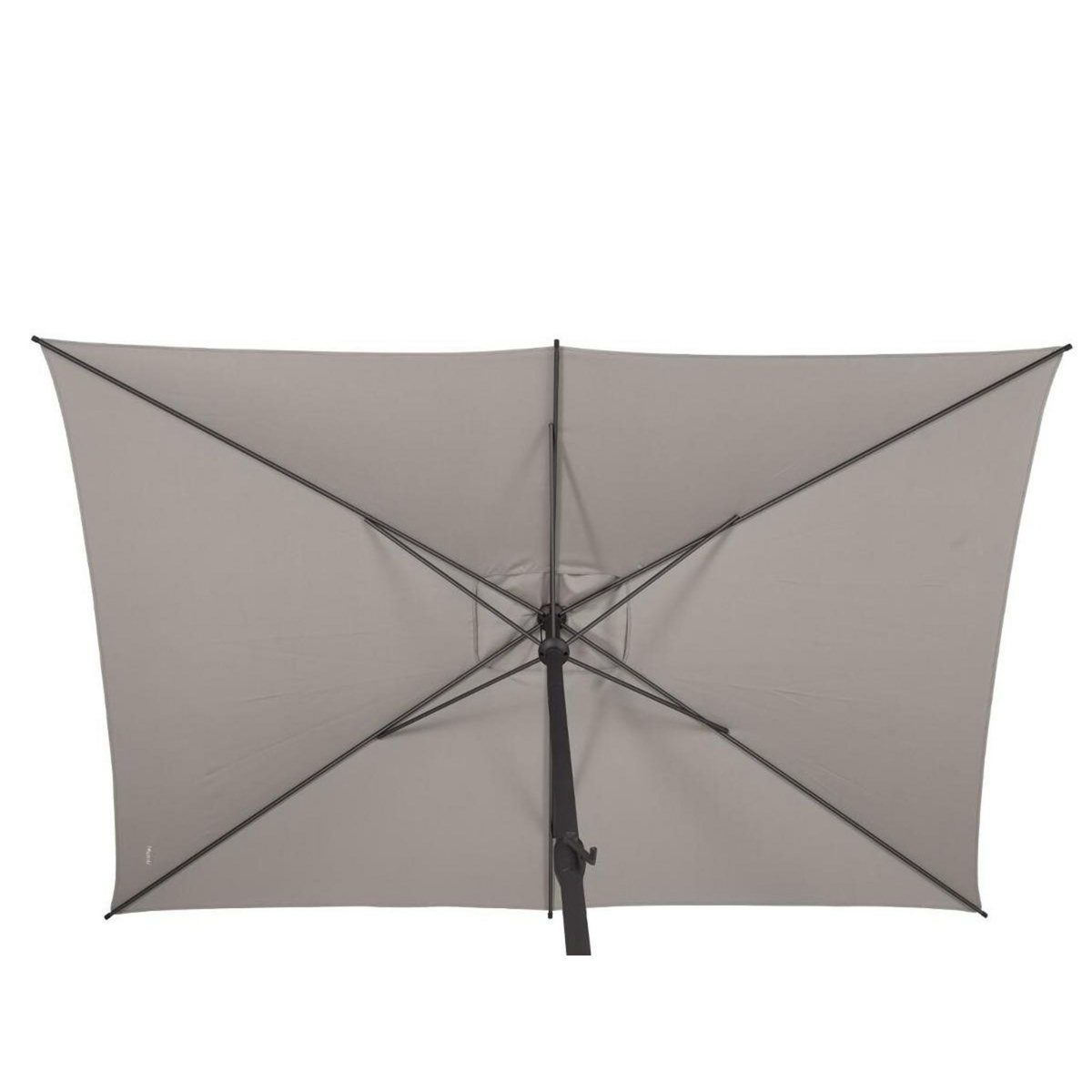 HESPERIDE Parasol droit rectangulaire Loompa Taupe - 3 x 2 m - Hespéride