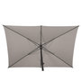 Voir la diapositive 3 : HESPERIDE Parasol droit rectangulaire Loompa Taupe - 3 x 2 m - Hespéride
