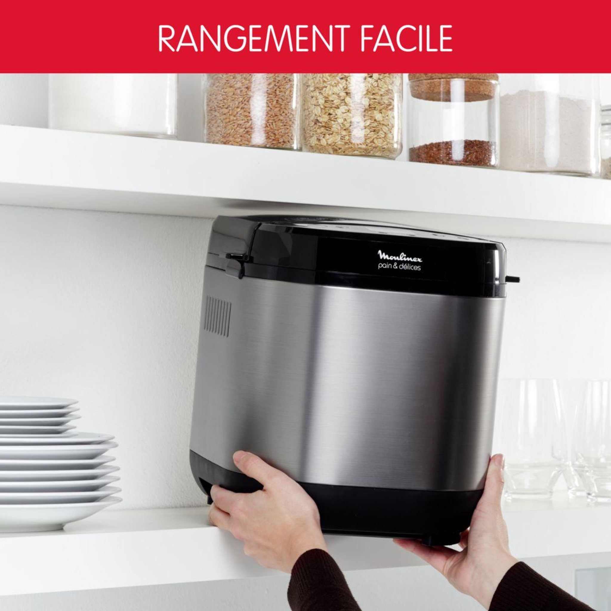 Voir la diapositive 5 : MOULINEX Machine à pain pain et delice 1 kg - ow240e30