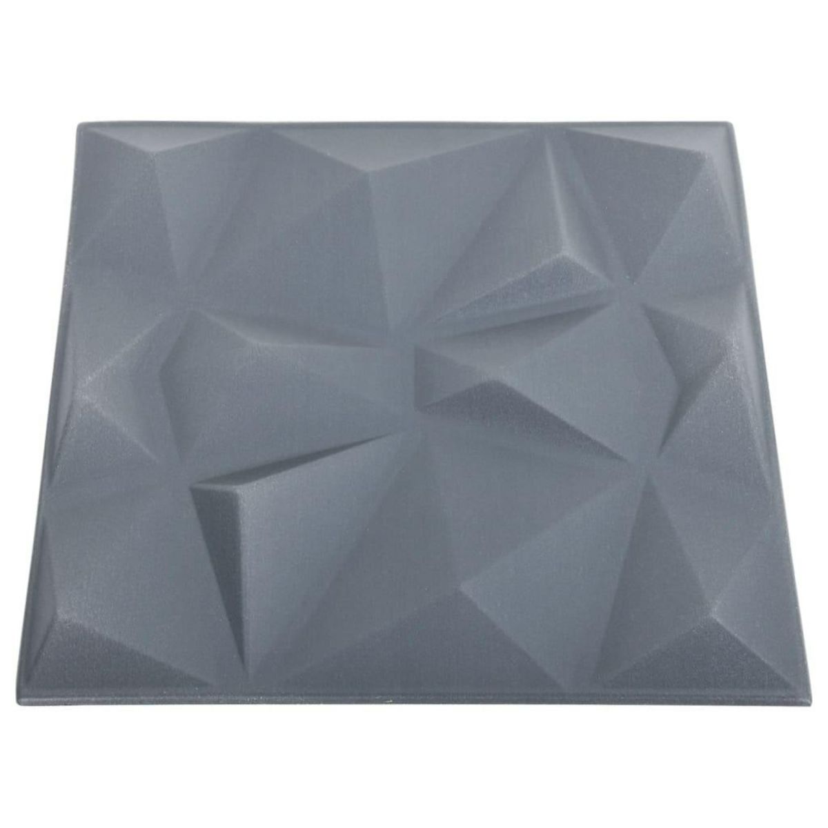 VIDAXL Panneaux muraux 3D 24 pcs 50x50 cm gris diamant 6 m²