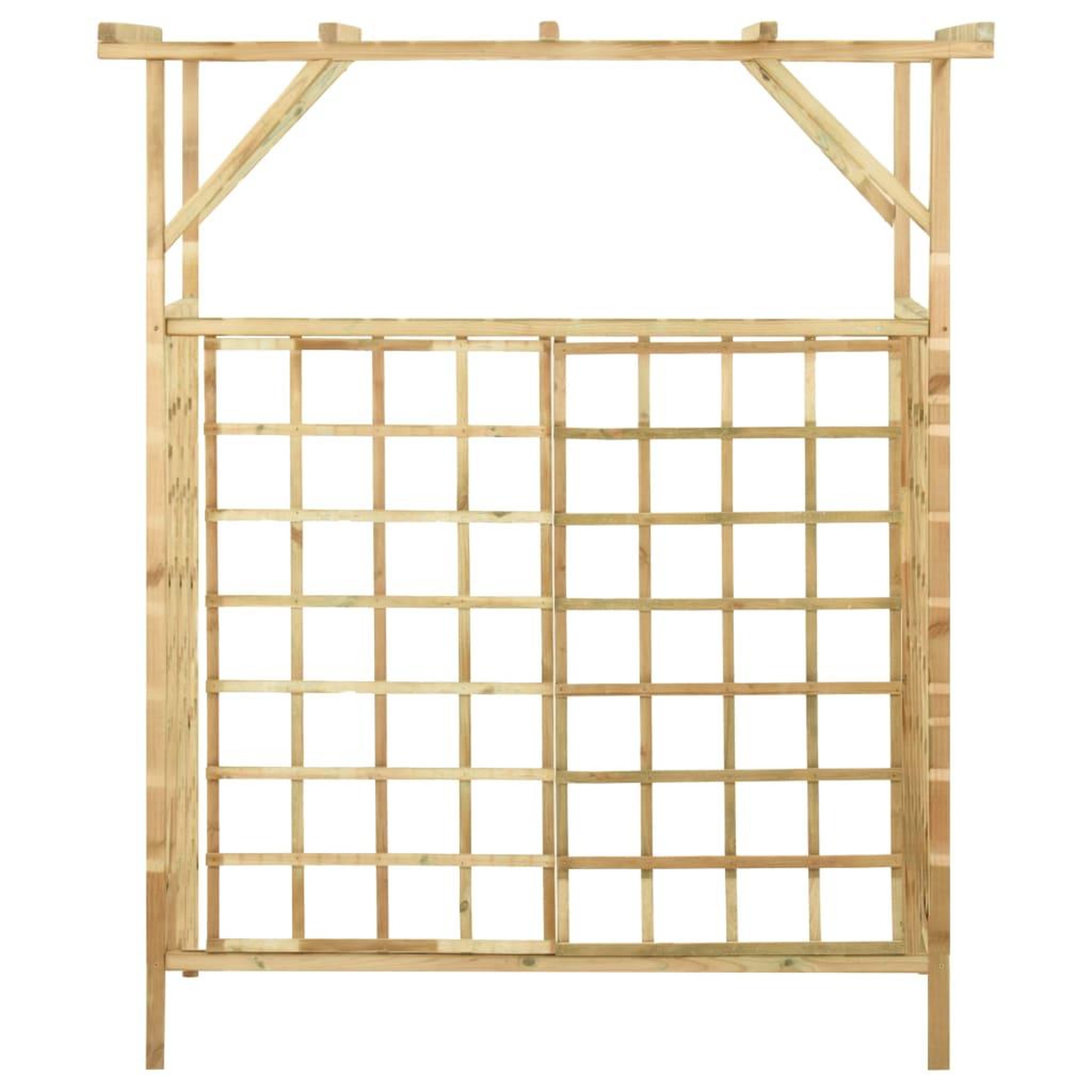 Voir la diapositive 3 : VIDAXL Pergola de jardin pour poubelles doubles Bois de pin impregne