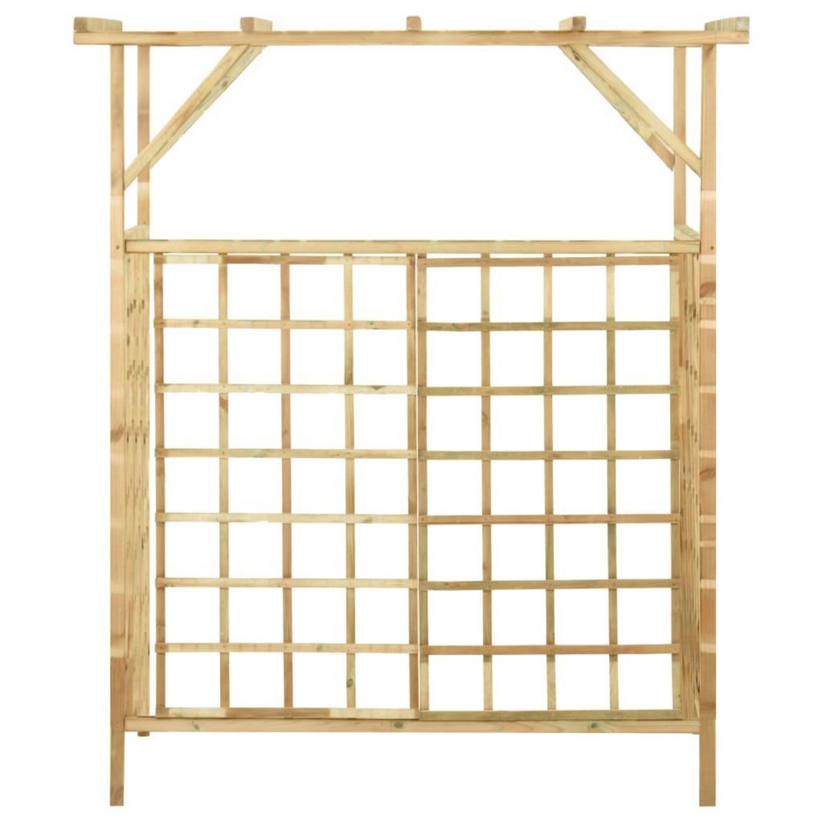 VIDAXL Pergola de jardin pour poubelles doubles Bois de pin impregne