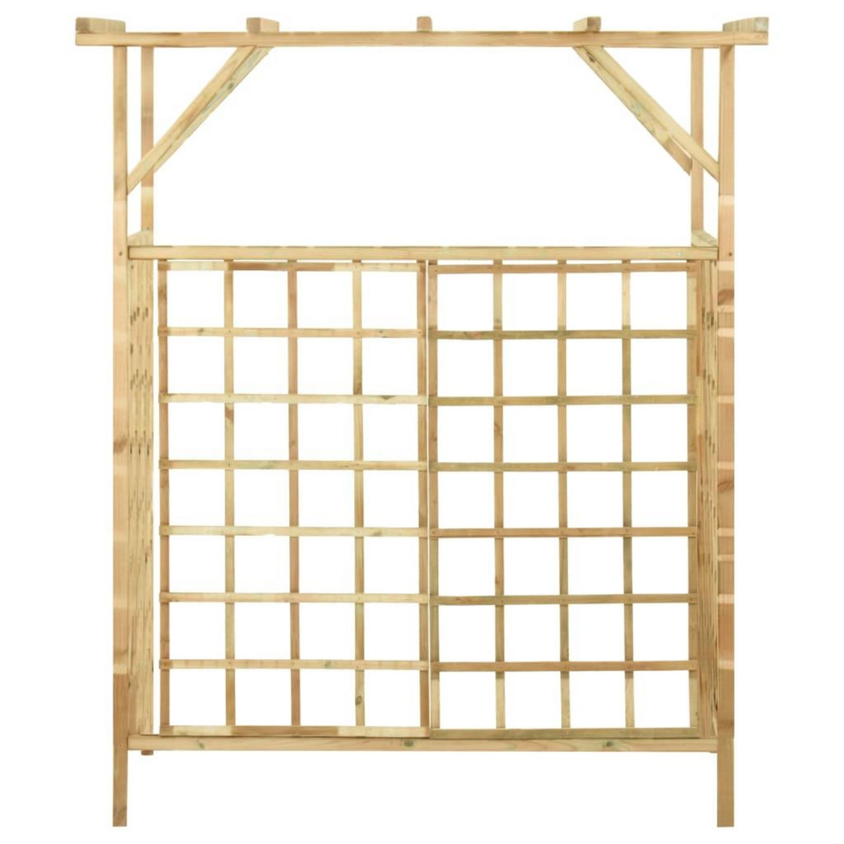VIDAXL Pergola de jardin pour poubelles doubles Bois de pin impregne