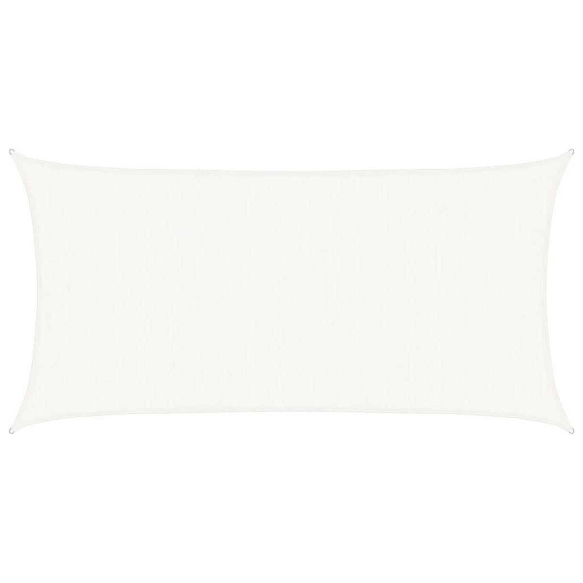 VIDAXL Voile d'ombrage 160 g/m^2 Blanc 4x7 m PEHD