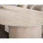 Voir la diapositive 2 : LISA DESIGN Maeva - table à manger - bois effet travertin - 6 personnes