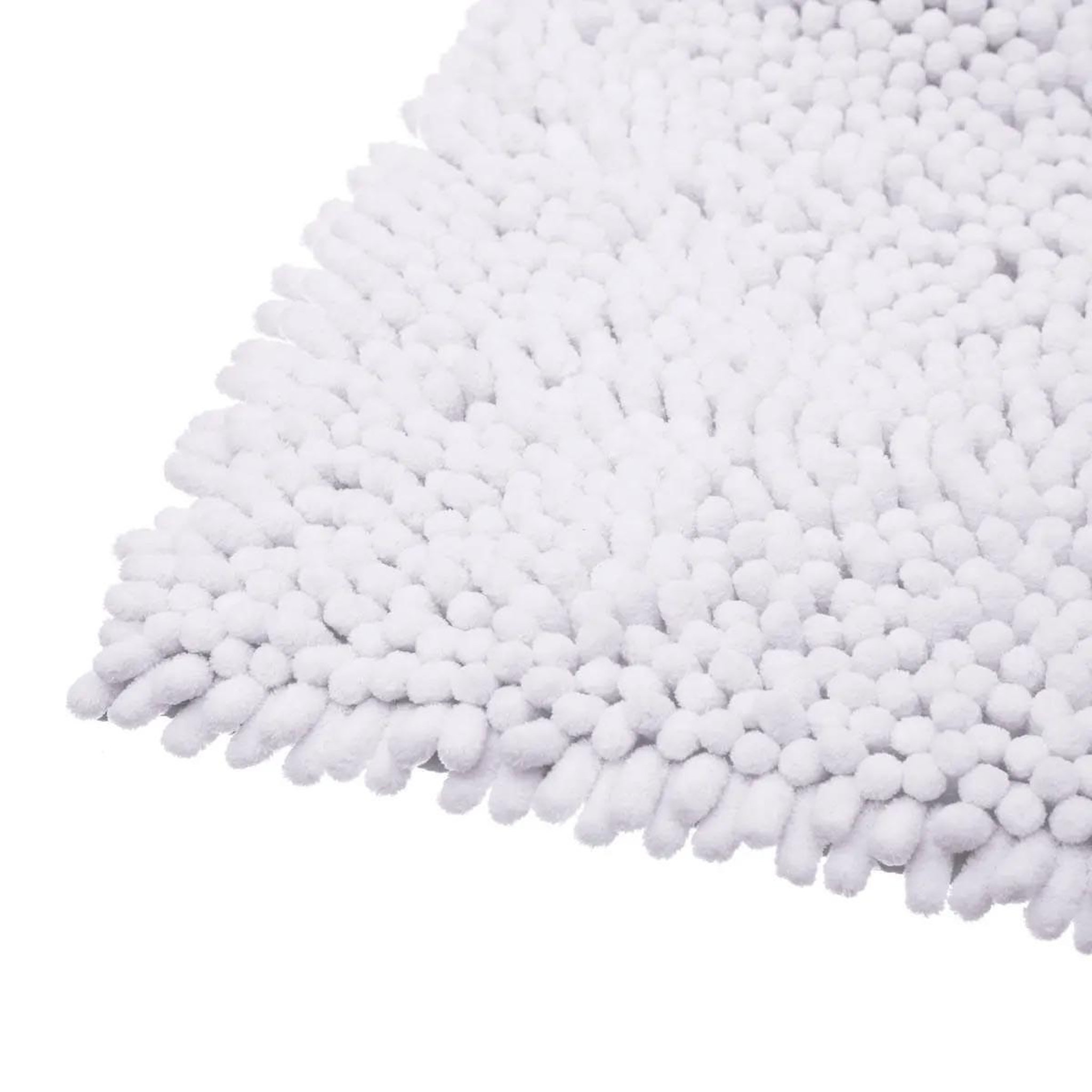 Voir la diapositive 2 : FIVE Tapis de salle de bain maxi  chenille  50x80cm blanc