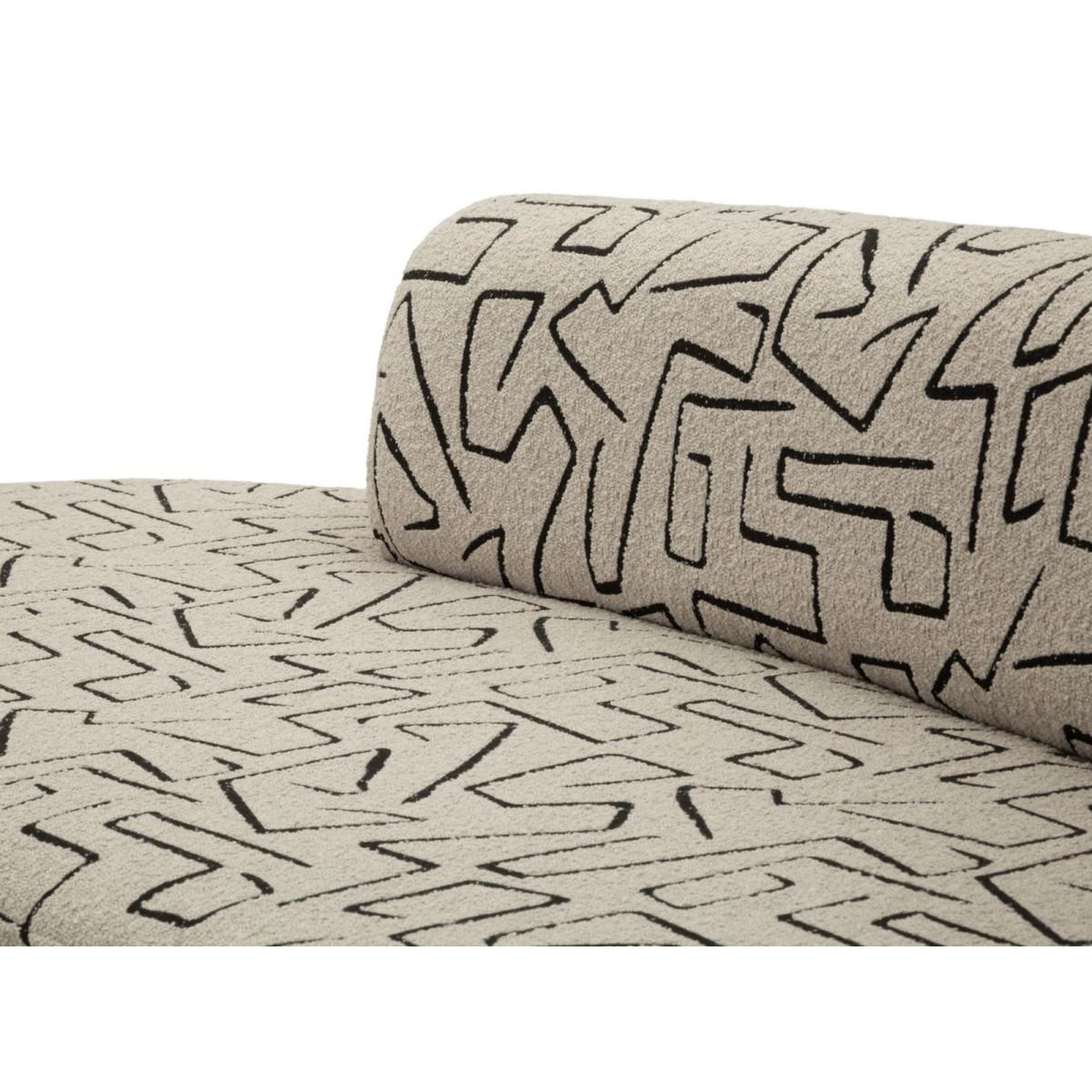 Voir la diapositive 6 : Paris Prix Canapé 2 places  nairobi  176cm beige & noir