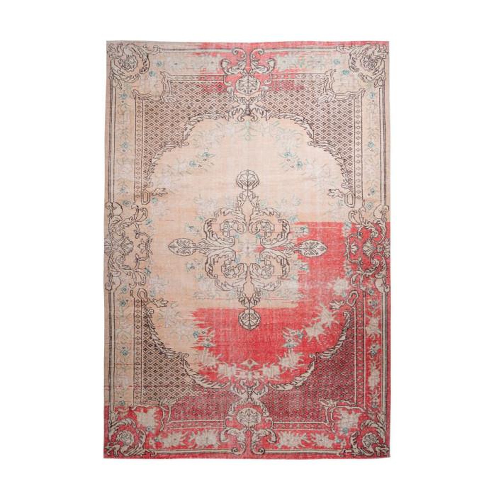 Paris Prix Tapis Imprimé Rétro Antique  Vintage  Rouge. Coloris disponibles : Rouge