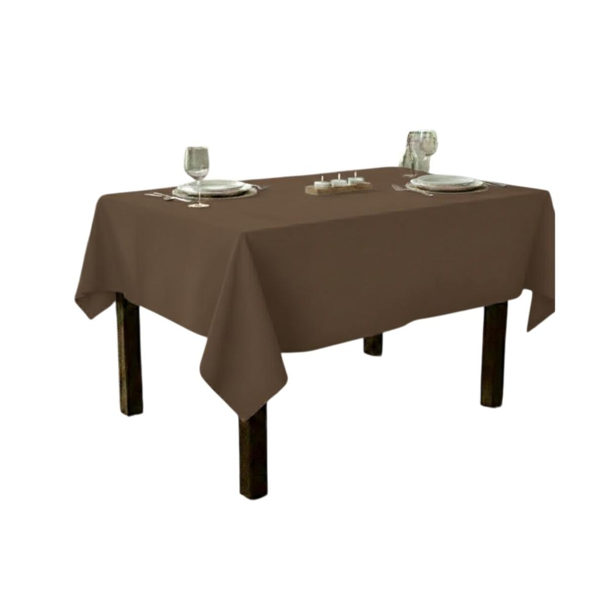 Voir la diapositive 1 : Eden Nappe en polyester finition ourlet nels