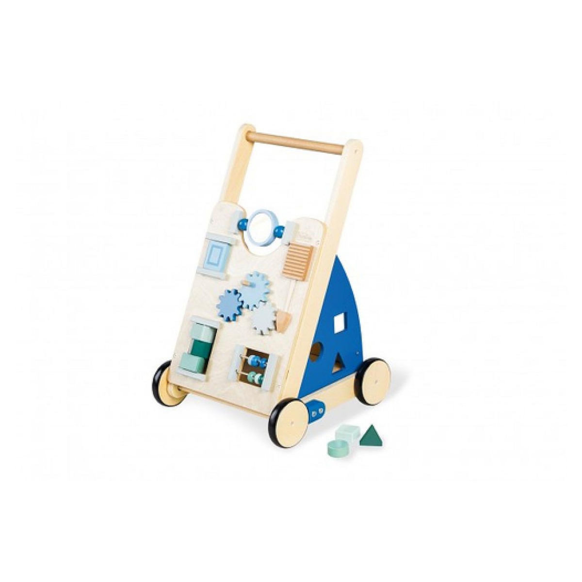 Pinolino TITUS Chariot d'activités bleu tilleul et MDF laqué clair