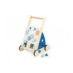 Pinolino TITUS Chariot d'activités bleu tilleul et MDF laqué clair