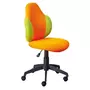 Paris Prix Chaise de Bureau  Jessi  100cm Orange & Vert
