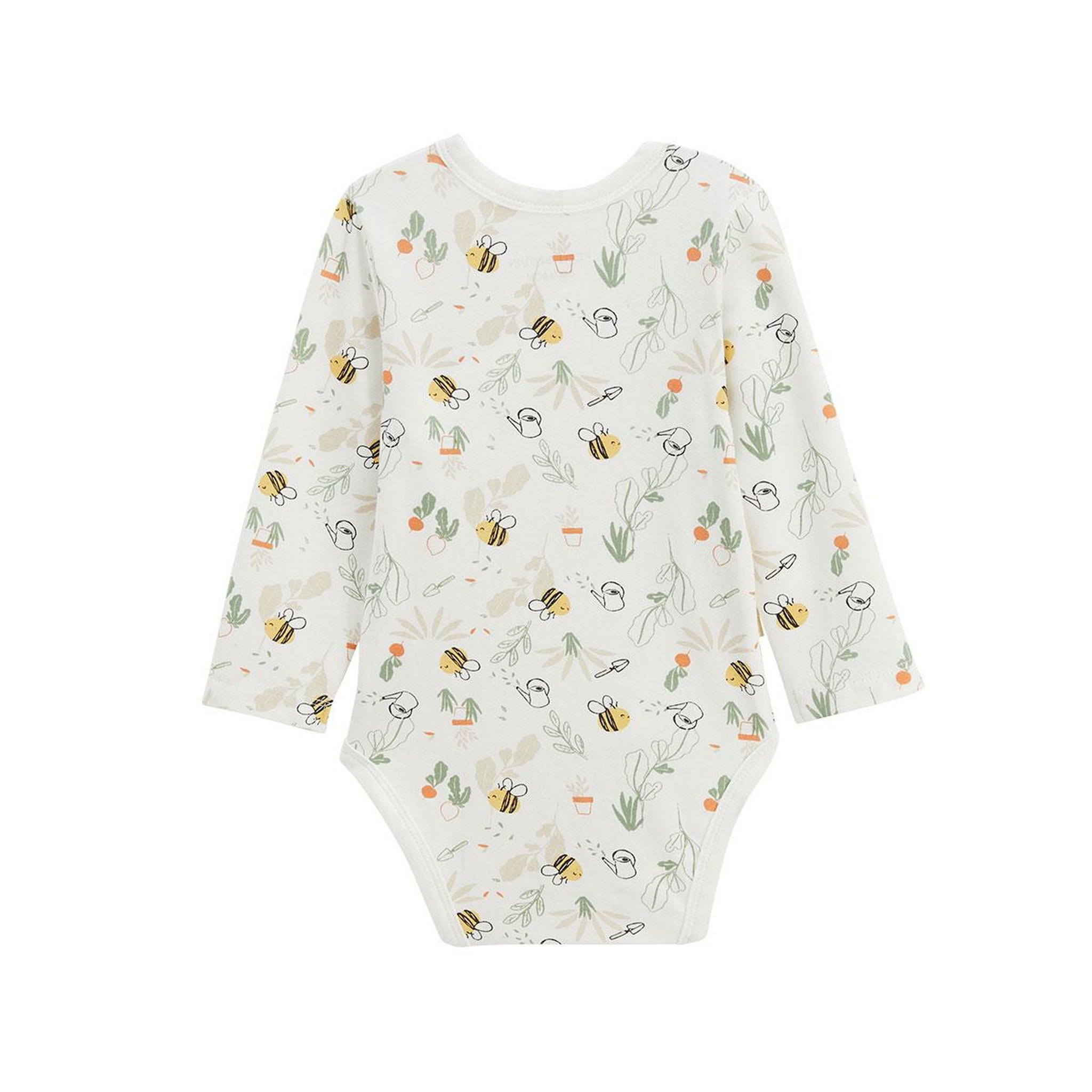 Voir la diapositive 4 : Petit BÃ©guin Lot de 3 bodies bébé manches longues ouverture croisée eden