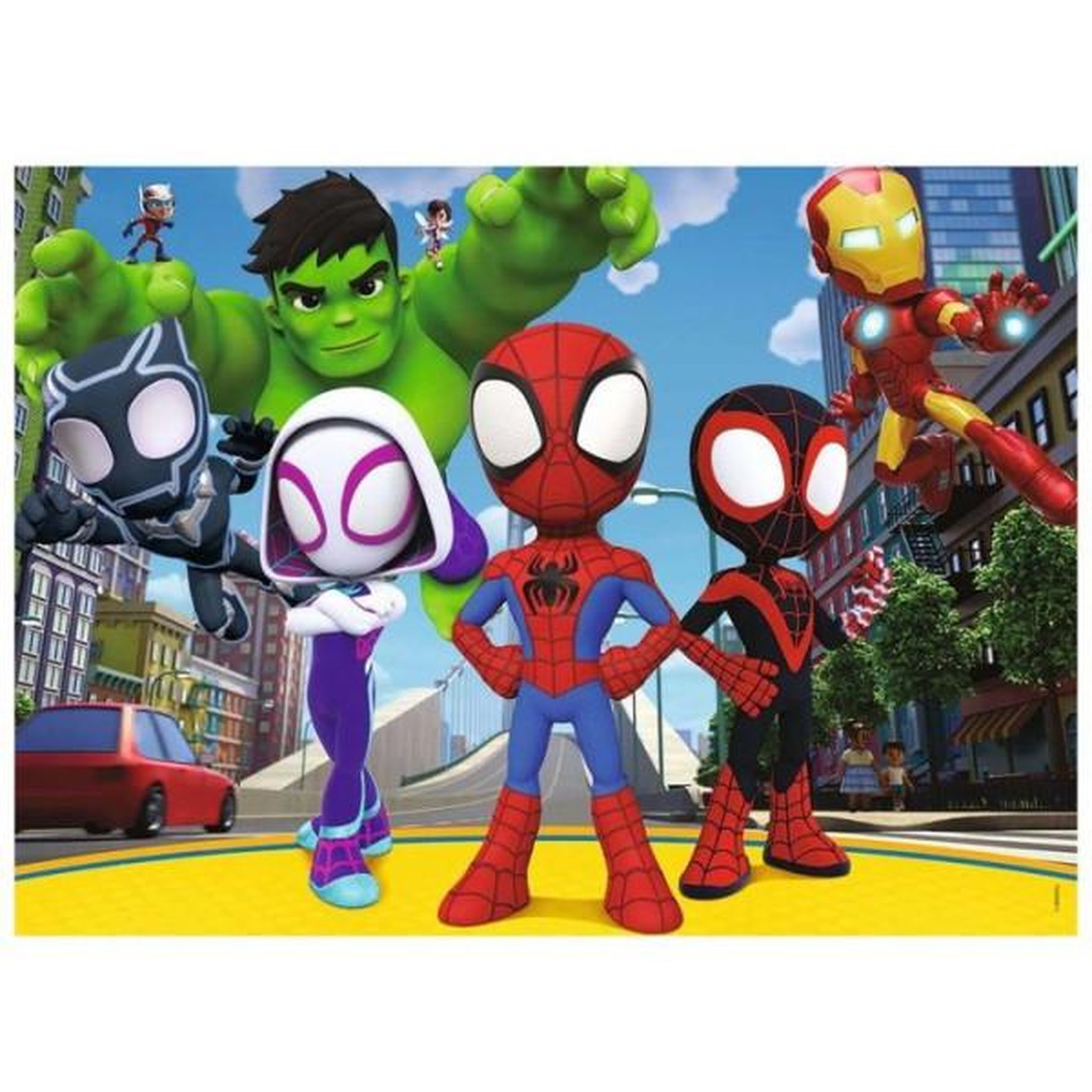 Voir la diapositive 3 : Nathan Puzzle éducatif enfant 45 pièces Spidey Marvel univers dessin animé – Nathan