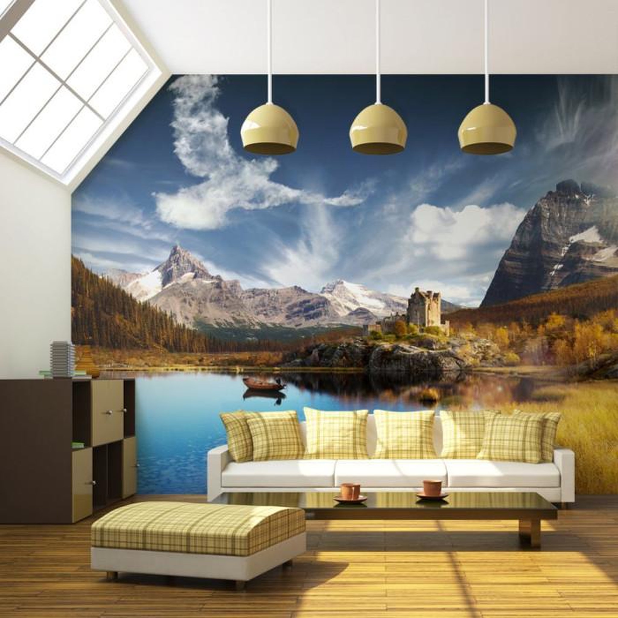 Paris Prix Papier Peint  Bird Cloud. Coloris disponibles : Multicolore