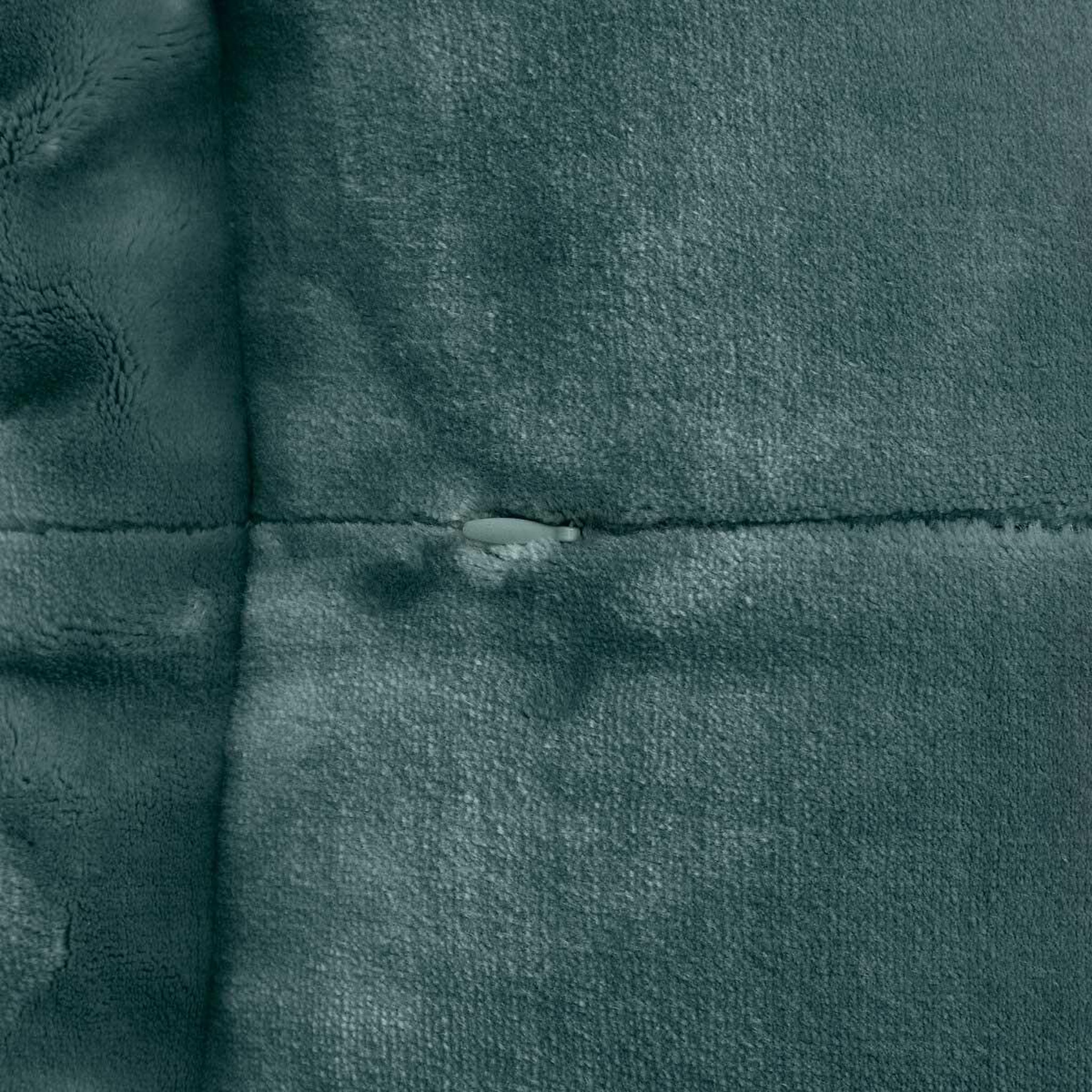 Voir la diapositive 3 : ATMOSPHERA Coussin déco flanelle  cuddly  53x53cm bleu givré