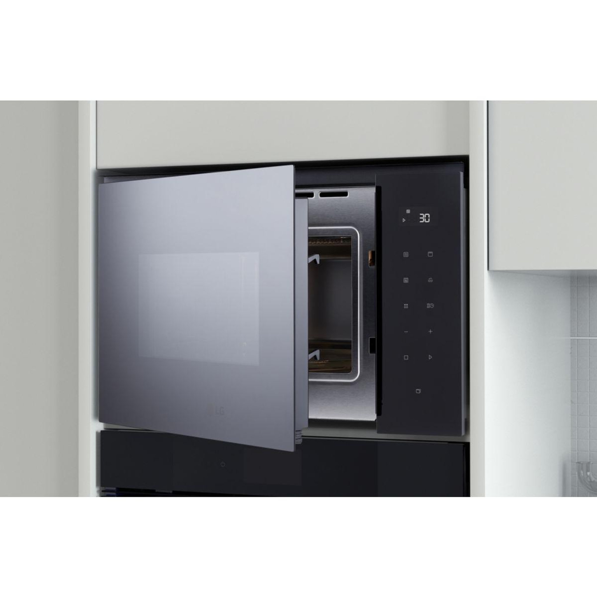 Voir la diapositive 4 : LG Micro ondes grill encastrable MGBZ2593F