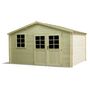 Voir la diapositive 2 : Abri de jardin bois VANTAA / 13.91m² / 34mm