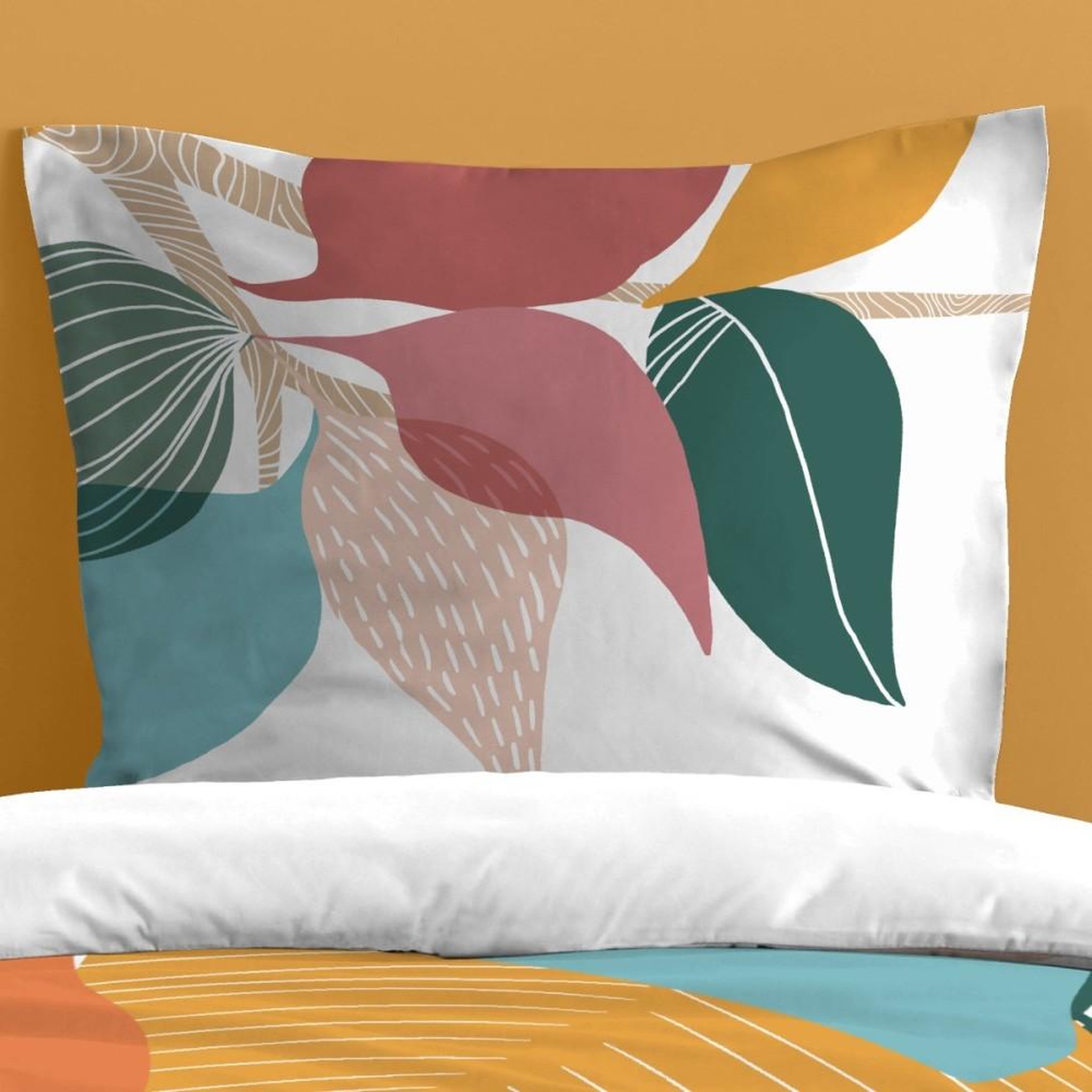 Voir la diapositive 2 : Lovely Casa Housse de couette 140x200 Frida+ 1 taie 100% coton 57 fils